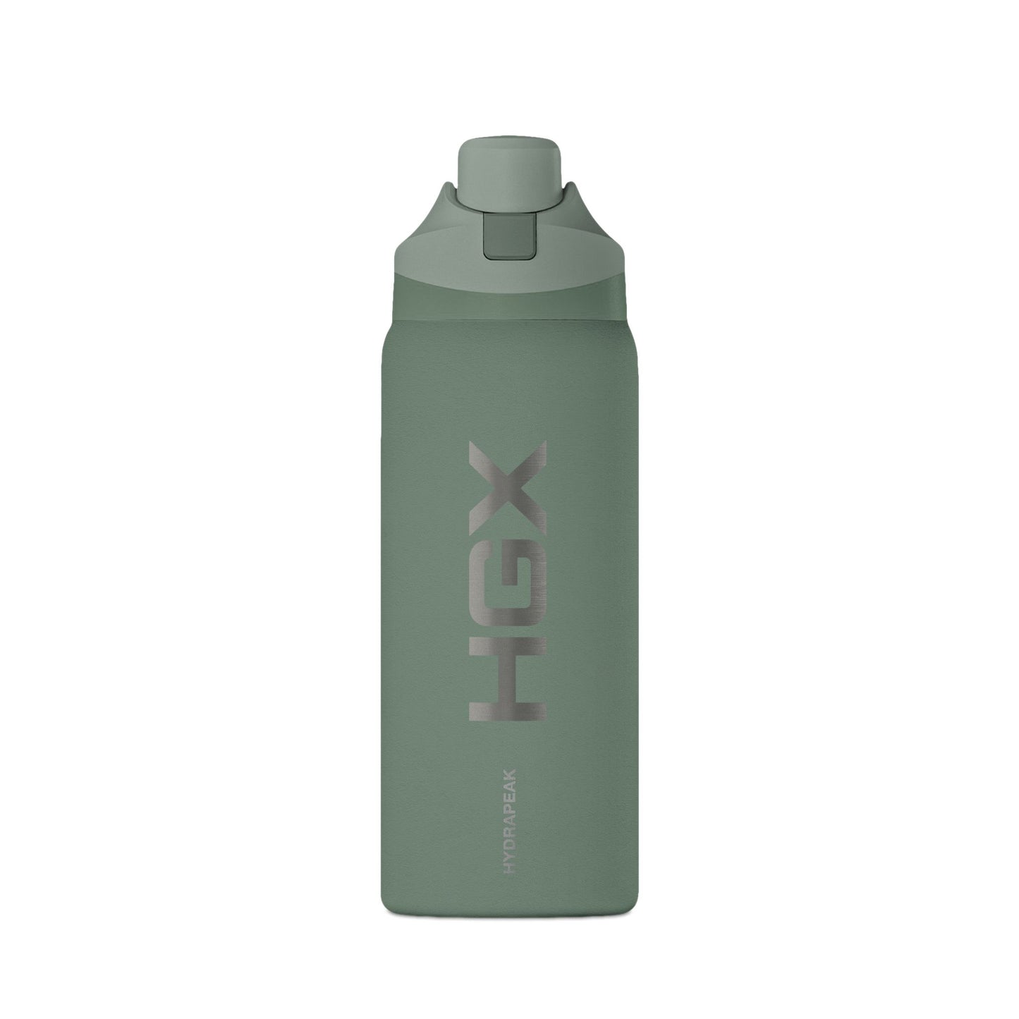 Insulated 32oz Oasis Water Bottle — Matte Black Travel Bottle with Flip Cap
