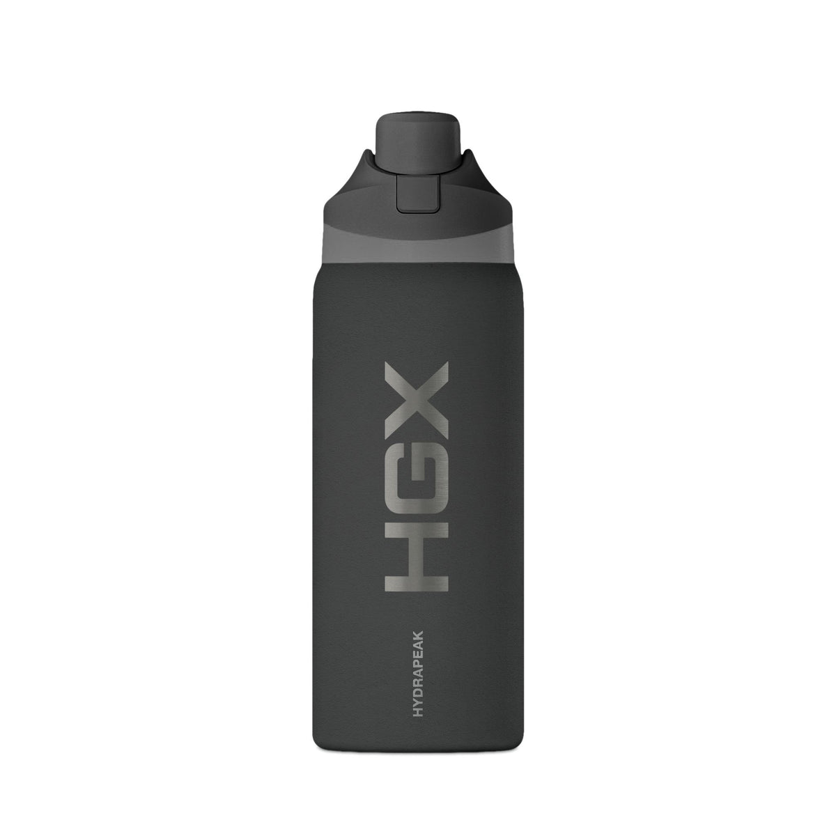 Insulated 32oz Oasis Water Bottle — Matte Black Travel Bottle with Flip Cap