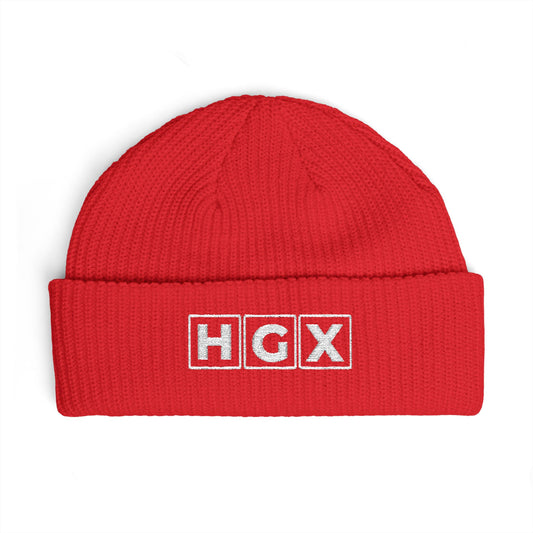 HGX Embroidered Cuff Beanie