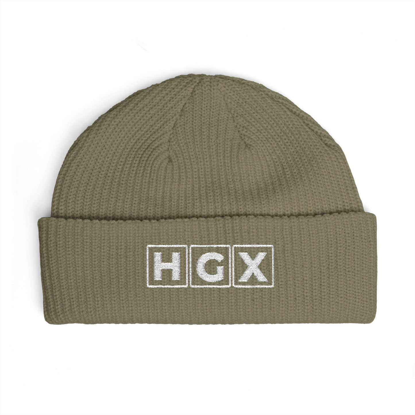 HGX Embroidered Cuff Beanie