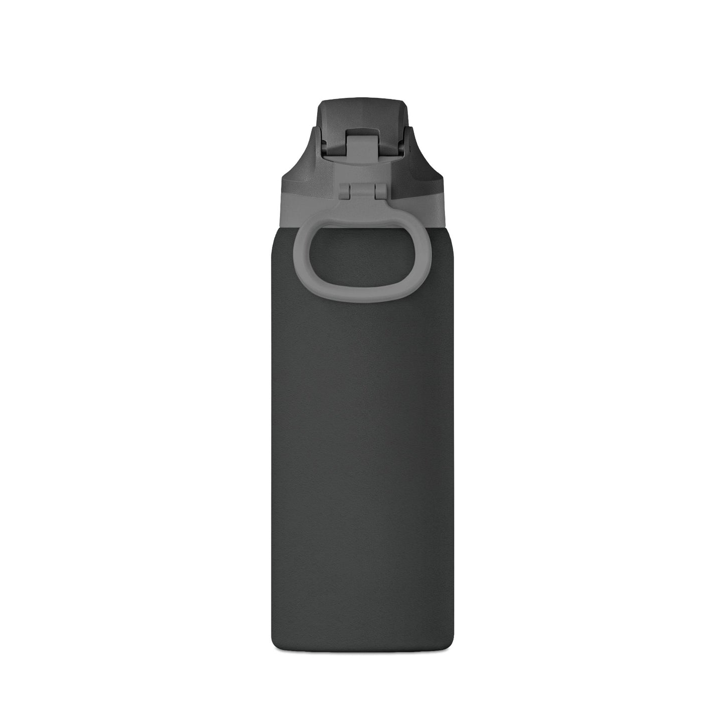 Insulated 32oz Oasis Water Bottle — Matte Black Travel Bottle with Flip Cap